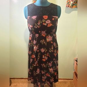Floral and Lace Torrid Dress size 00